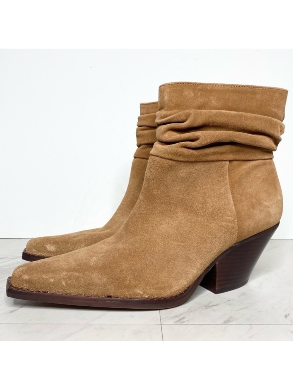 Vince Camuto Nerlinji Brown Suede Bootie 8M